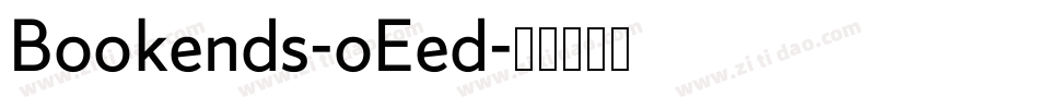 Bookends-oEed字体转换