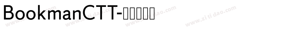BookmanCTT字体转换