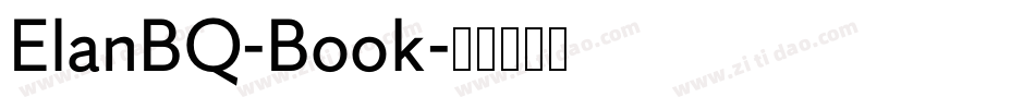 ElanBQ-Book字体转换