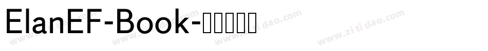 ElanEF-Book字体转换