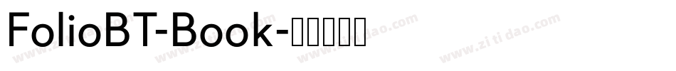 FolioBT-Book字体转换