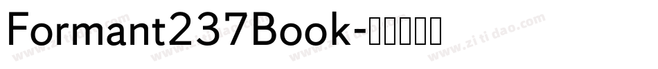 Formant237Book字体转换