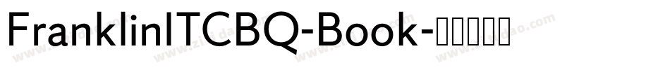 FranklinITCBQ-Book字体转换