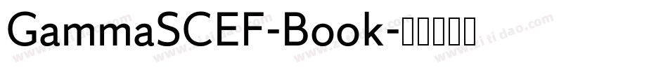 GammaSCEF-Book字体转换