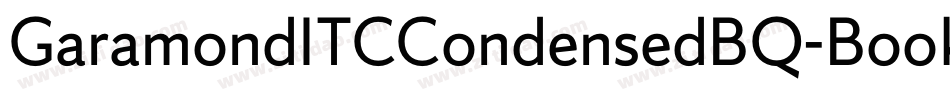 GaramondITCCondensedBQ-Book字体转换