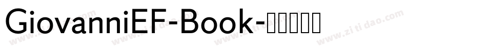 GiovanniEF-Book字体转换