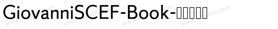 GiovanniSCEF-Book字体转换