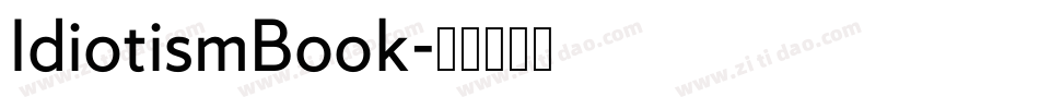 IdiotismBook字体转换