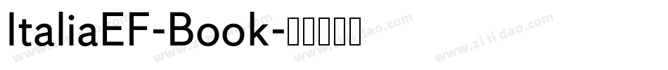ItaliaEF-Book字体转换