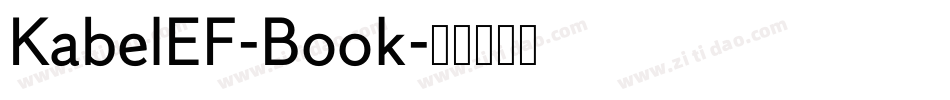 KabelEF-Book字体转换