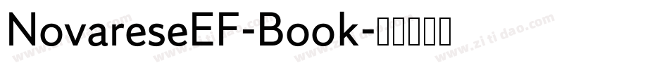 NovareseEF-Book字体转换