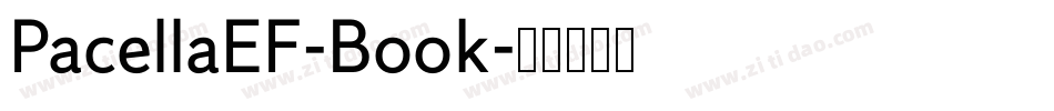 PacellaEF-Book字体转换