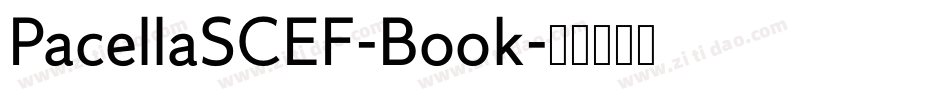 PacellaSCEF-Book字体转换