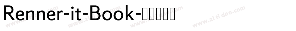 Renner-it-Book字体转换