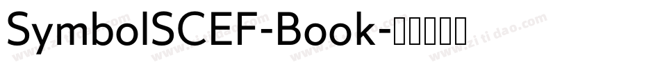 SymbolSCEF-Book字体转换