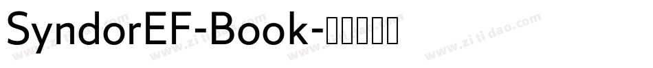 SyndorEF-Book字体转换