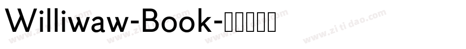 Williwaw-Book字体转换