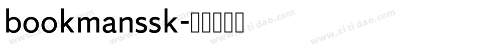 bookmanssk字体转换