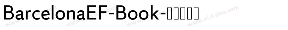 BarcelonaEF-Book字体转换