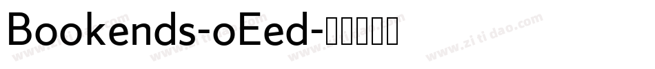 Bookends-oEed字体转换
