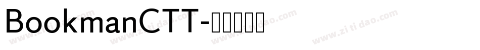 BookmanCTT字体转换