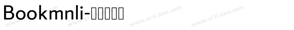 Bookmnli字体转换