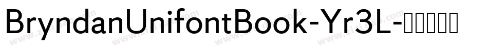 BryndanUnifontBook-Yr3L字体转换