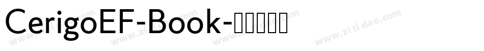 CerigoEF-Book字体转换