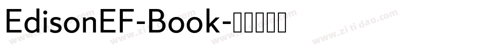 EdisonEF-Book字体转换