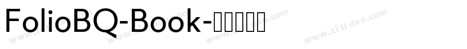 FolioBQ-Book字体转换