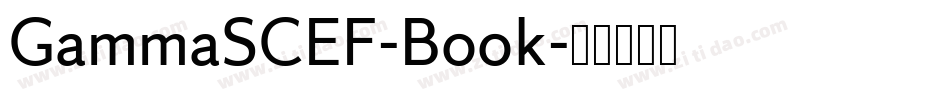 GammaSCEF-Book字体转换