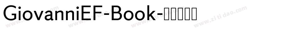 GiovanniEF-Book字体转换