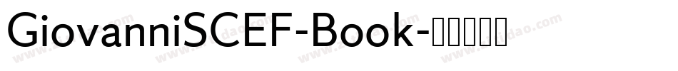GiovanniSCEF-Book字体转换