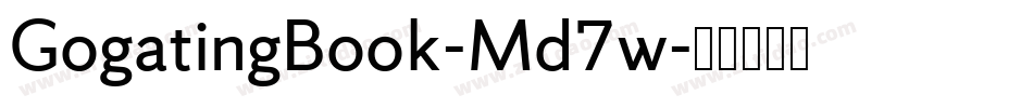 GogatingBook-Md7w字体转换