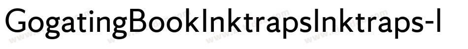 GogatingBookInktrapsInktraps-lLjX字体转换