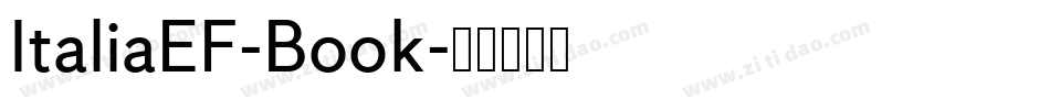 ItaliaEF-Book字体转换