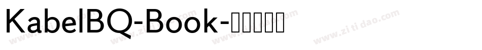 KabelBQ-Book字体转换 KabelBQ-Book字体转换