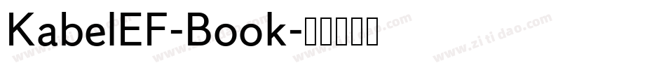 KabelEF-Book字体转换