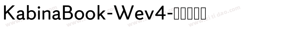 KabinaBook-Wev4字体转换