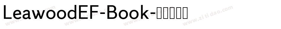 LeawoodEF-Book字体转换