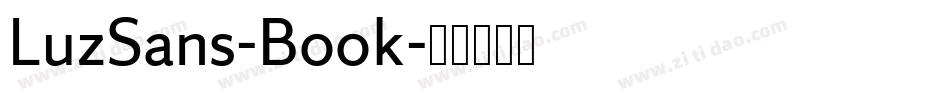 LuzSans-Book字体转换