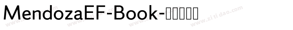 MendozaEF-Book字体转换 MendozaEF-Book字体转换