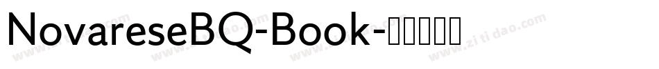 NovareseBQ-Book字体转换