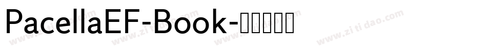 PacellaEF-Book字体转换