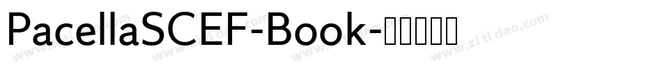 PacellaSCEF-Book字体转换