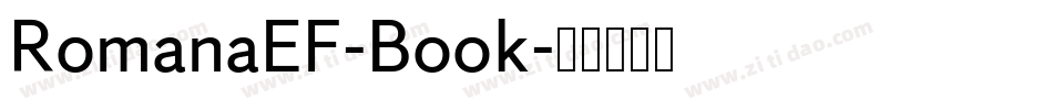 RomanaEF-Book字体转换
