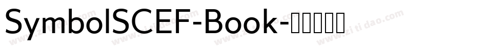 SymbolSCEF-Book字体转换