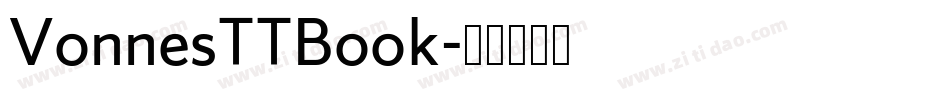 VonnesTTBook字体转换