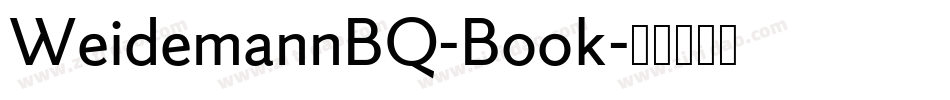 WeidemannBQ-Book字体转换