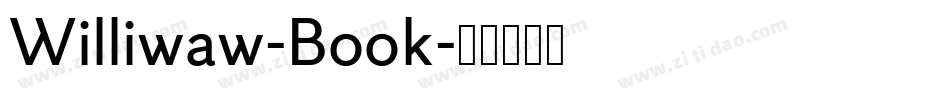 Williwaw-Book字体转换
